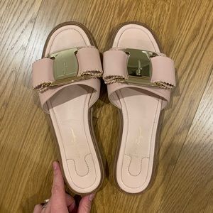 Salvatore Ferragamo sandals in light pink